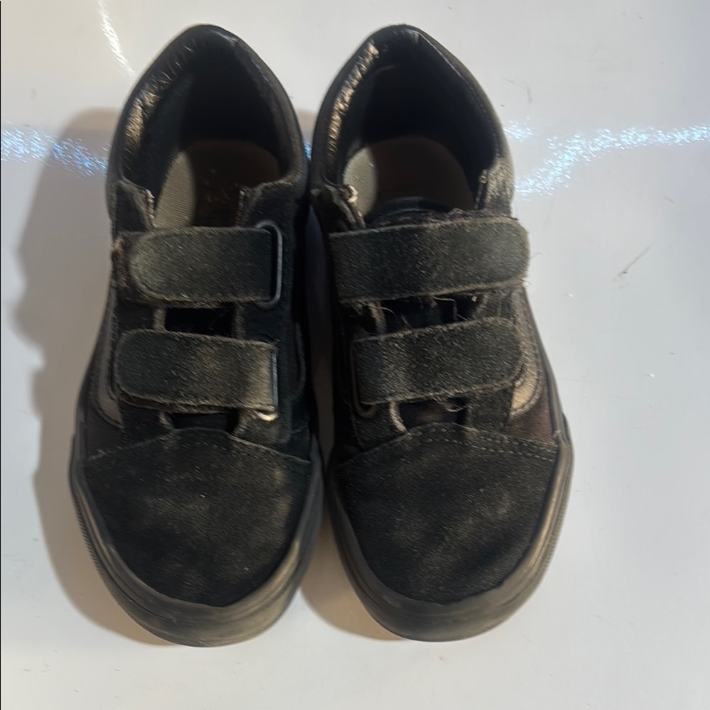 Vans Black Velcro Sneakers Casual Athletic Style kids